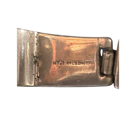 Flask Hammered Chromed Brass Circa Pre WW2 Twist Top Vintage German Co Marked - Picture 6 of 6